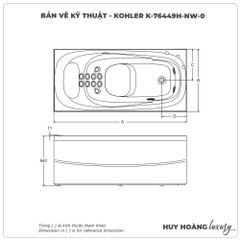 Bồn tắm massage KOHLER K-76449H-NW-0