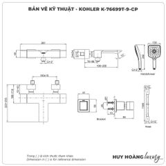 Sen tắm nhiệt độ KOHLER Stance K-76699T-9-CP