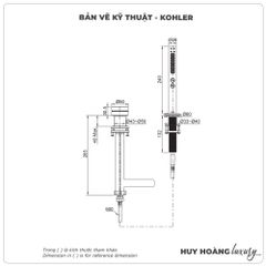 Bát Sen cầm tay KOHLER K-77989T-8AMU-BL