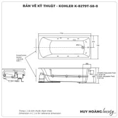 Bồn tắm massage KOHLER K-8279T-58-0