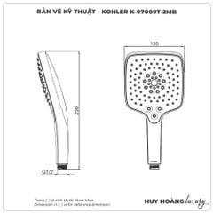 Bát Sen cầm tay KOHLER K-97009T-2MB