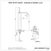Vòi lavabo nóng lạnh KOHLER K-97908T-4-CP