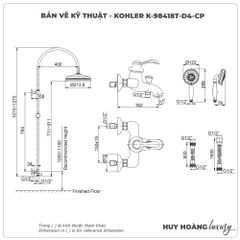 Sen cây nhiệt độ KOHLER K-98418T-D4-CP