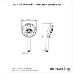 Bát sen cầm tay KOHLER K-98951T-L-CP