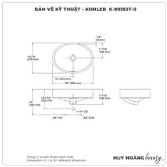 Lavabo đặt bàn CHALICE KOHLER K-99183T-0