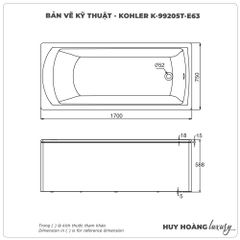 Bồn tắm đặt sàn KOHLER K-99205T-E63