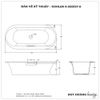 Bồn tắm xây KOHLER K-99312T-0