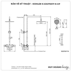 Sen cây nhiệt độ KOHLER K-EX27031T-9-CP