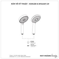 Bát Sen cầm tay KOHLER K-R72415T-CP