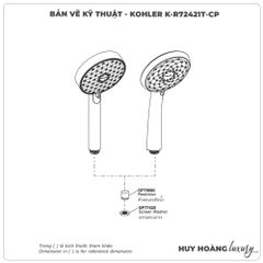 Bát sen cầm tay KOHLER K-R72421T-CP