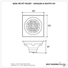 Phễu thoát sàn KOHLER K-15477T-CP