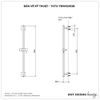 Thanh trượt sen tắm TOTO TBW02012B