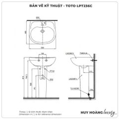 Chậu rửa mặt treo tường TOTO LPT236C