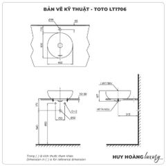 Chậu rửa mặt đặt bàn TOTO LT1706