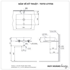 Chậu rửa mặt đặt bàn TOTO LT1735