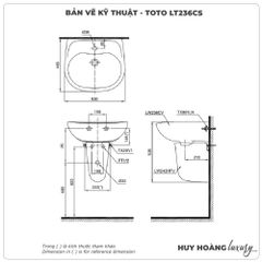 Chậu rửa mặt treo tường TOTO LT236CS