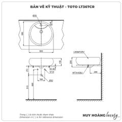 Chậu rửa mặt đặt bàn TOTO LT367CR