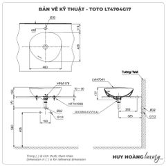 Chậu rửa mặt đặt bàn TOTO LT4704G17