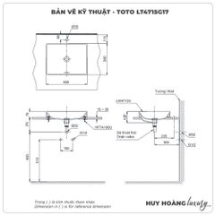 Chậu rửa mặt đặt bàn TOTO LT4715G17