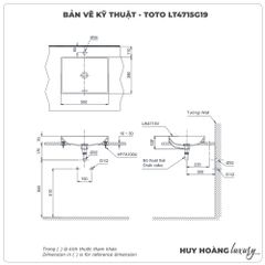 Chậu rửa mặt đặt bàn TOTO LT4715G19