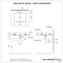 Chậu rửa mặt đặt bàn TOTO LT4715MTG17