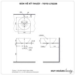 Chậu rửa mặt đặt bàn TOTO LT523R/LT523S