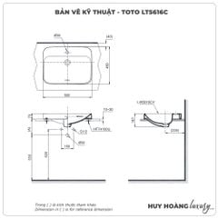 Chậu rửa mặt đặt bàn TOTO LT5616C