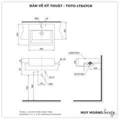 Chậu rửa mặt bán âm TOTO LT647CR