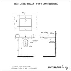 Chậu rửa mặt đặt bàn TOTO LT710CSR#XW