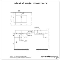 Chậu rửa mặt đặt bàn TOTO LT710CTR