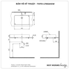 Chậu rửa mặt đặt bàn TOTO LT952#XW