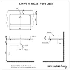Chậu rửa mặt đặt bàn TOTO LT953
