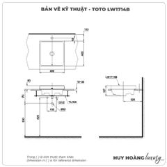 Chậu rửa mặt đặt bàn TOTO LW1714B