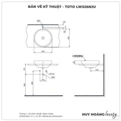 Chậu rửa mặt đặt bàn TOTO LW526NJU