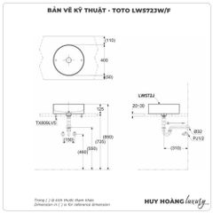 Chậu rửa mặt đặt bàn TOTO LW572JW/F