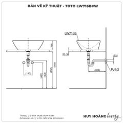 Chậu rửa mặt đặt bàn TOTO LW716B#W