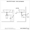 Lavabo đặt bàn TOTO LW716B#W