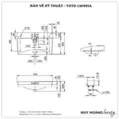 Chậu rửa mặt đặt bàn TOTO LW991A