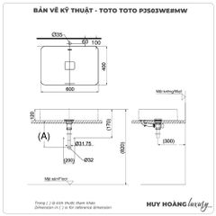 Chậu rửa mặt đặt bàn TOTO PJS03WE#MW