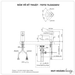 Vòi lavabo nóng lạnh TOTO TLG02301V