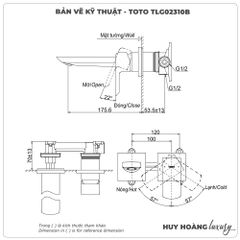 Vòi chậu gắn tường TOTO TLG02310B