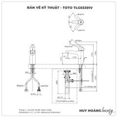 Vòi lavabo nóng lạnh TOTO TLG03301V