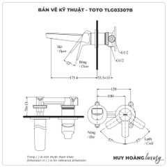 Vòi chậu gắn tường TOTO TLG03307B