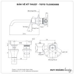 Vòi chậu gắn tường TOTO TLG08308B