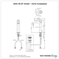 Vòi lavabo nóng lạnh TOTO TLG09303V