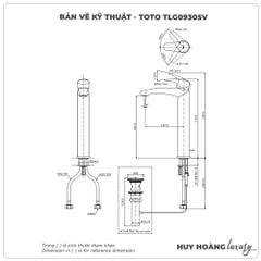 Vòi lavabo nóng lạnh TOTO TLG09305V
