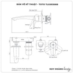Vòi chậu gắn tường TOTO TLG09308BB