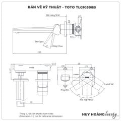Vòi chậu gắn tường TOTO TLG10308B