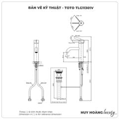 Vòi lavabo nóng lạnh TOTO TLG11301V