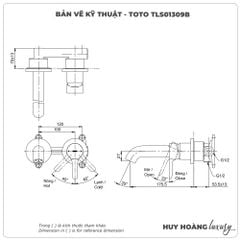 Vòi chậu gắn tường TOTO TLS01309B
